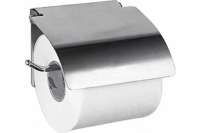 Настенный держатель для туалетной бумаги HAIBA с крышкой металлический, хром HB504
