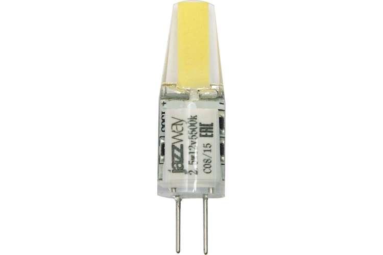 Лампа Jazzway PLED-G4 COB 2.5w 200Lm 3000K 12В силикон 10x39мм 2855749