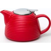 Чайник Elrington МАТОВЫЙ 700 мл, с фильтром, красный, цветная упаковка 109-06093