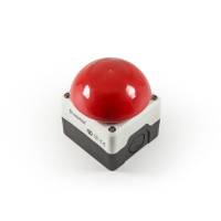 Пост Emas черно-серый с красной кнопкой Грибок 72мм 1НЗ 250 В , номинальный ток 4А. P1C400M72