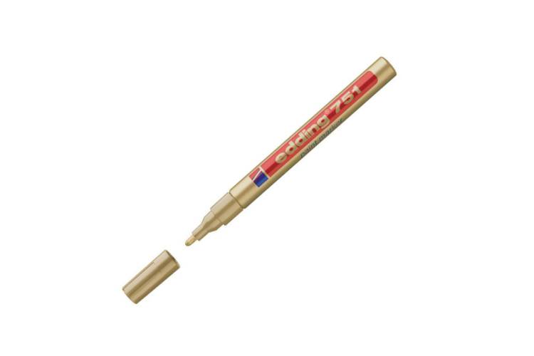 Лаковый маркер Edding пеинт E-751/53 золотой, 1-2 мм, металлический корпус 537618