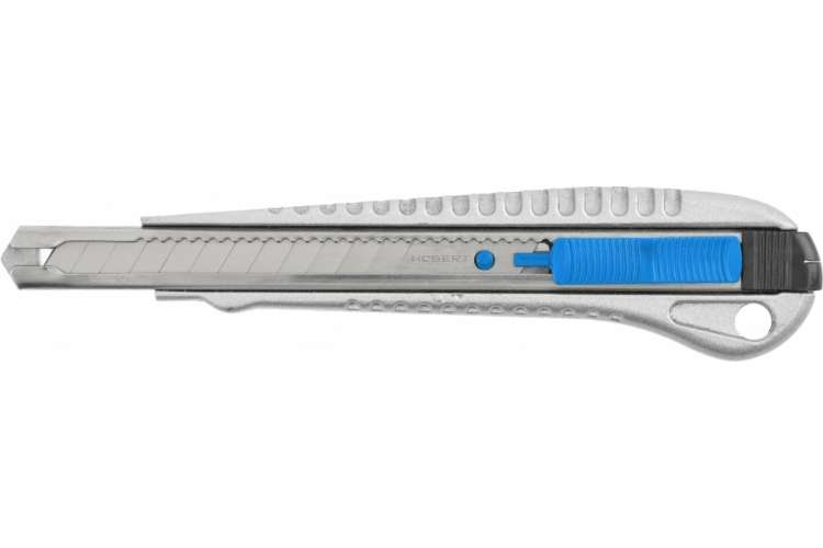 Пластиковый нож HOEGERT TECHNIK с отламывающимся лезвием 9 мм, алюминиевый HT4C635