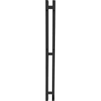 Электрический полотенцесушитель GROIS с/т orso gr-124 110/1200 п3 ral9005 черный матовый диммер справа GR-124 11/120 П3 9005 R