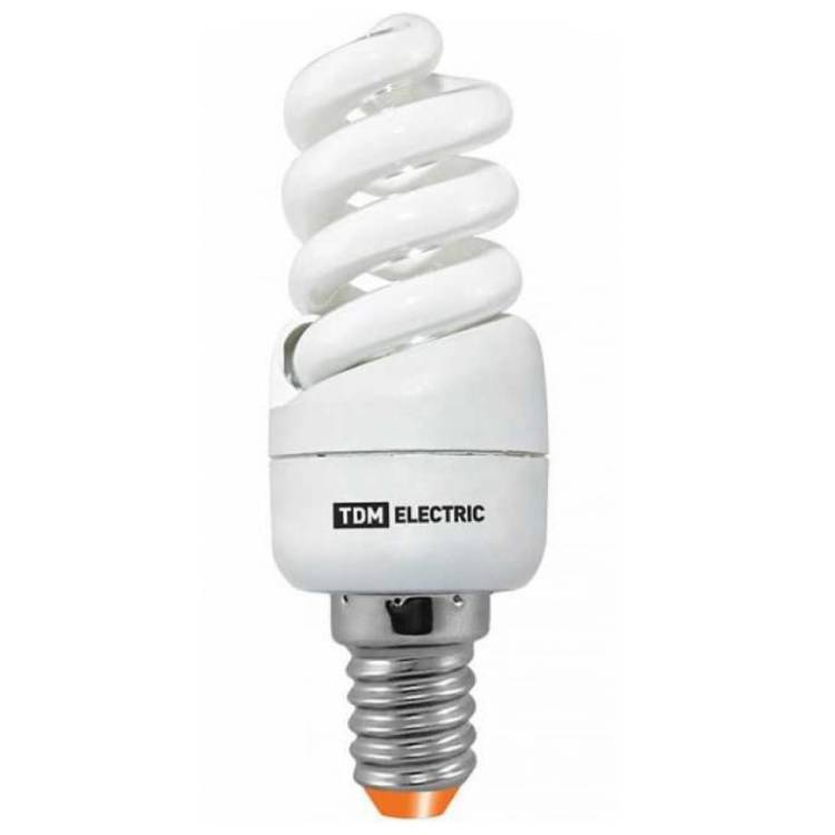 Энергосберегающая лампа TDM КЛЛ-FSТ2-9 Вт-4000 К–Е14 КОМПАКТ SQ0323-0172
