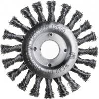 Щетка дисковая цилиндрическая со жгутовой стальной проволокой Мастер 077 (115 мм; 22.2 мм) Профоснастка 20108003