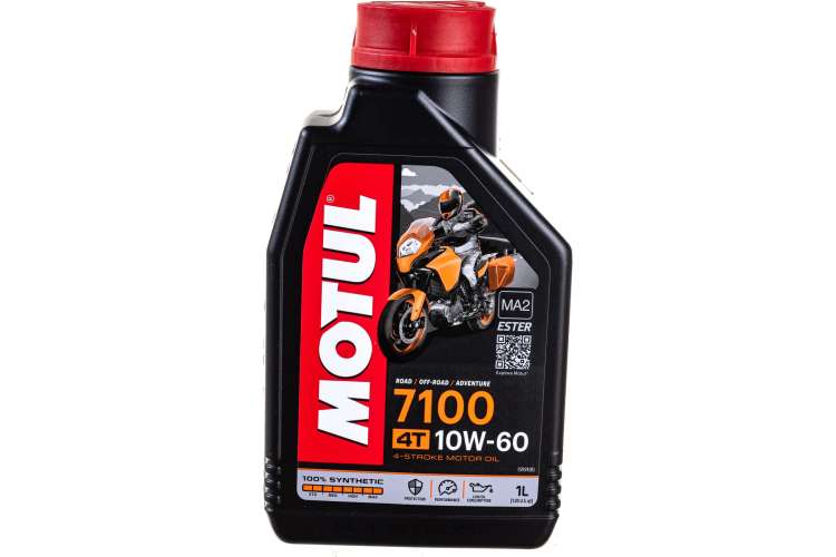 Моторное масло для мотоциклов 7100 4T SAE 10W60 1 л MOTUL 104100