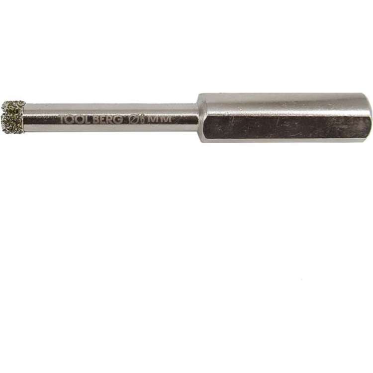 Сверло алмазное трубчатое по керамограниту 6 мм Toolberg Лк-00010793