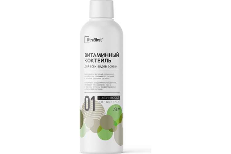Витаминный коктейль для всех видов бонсай EffectBio UltraEffect Fresh Boost 250 мл 4603743270790