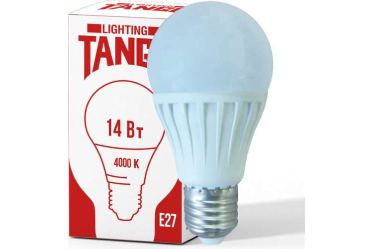 Светодиодная лампа TANGO 14W E27 A60 4000K 220V LED А60-14W-E27-W ЛОН 1003930