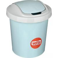 Контейнер для мусора VETTA Ориджинал 12 л, небесный, пластик 407-052
