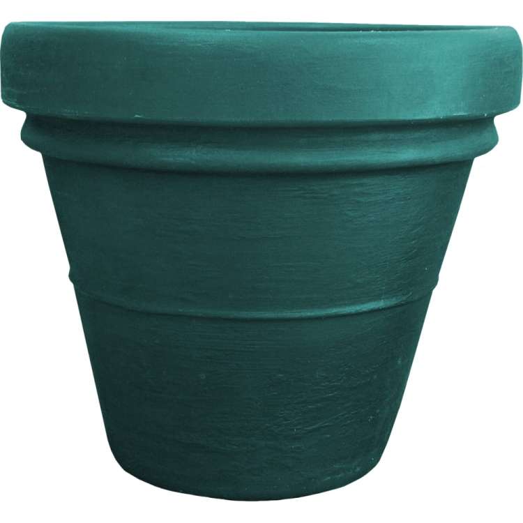 Цветочный горшок с поддоном Акватек Decorato зеленый 2-40-2103