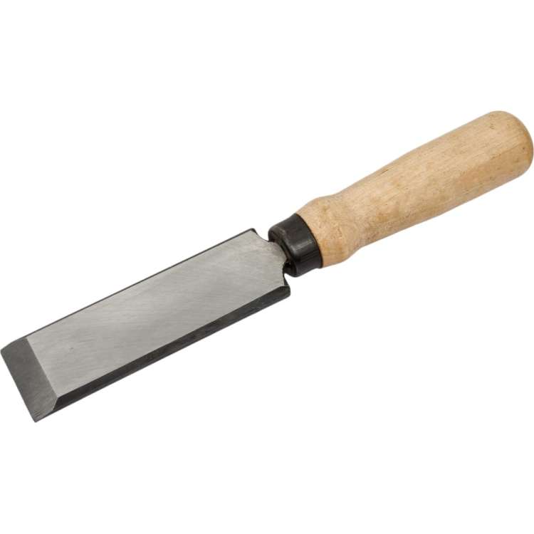 Плоская стамеска Арефино Инструмент холодная штамповка, с деревянной ручкой, 32 мм С106