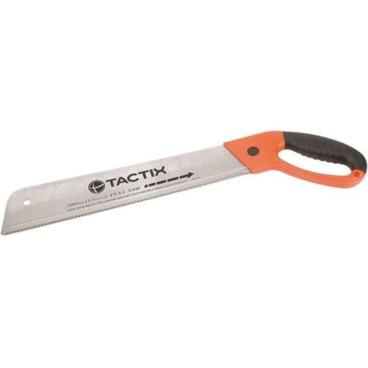Ножовка японского типа TACTIX с гибким лезвием 10 зубьев на дюйм, 380 мм 265003