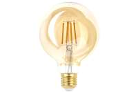 Филаментная лампа ЭРА FLED G95-7W-824-E27 gold, шар, золото, 7 Вт, теплый, E27, 20/420 Б0047662