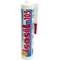 Силиконовый санитарный герметик для ванной и кухни ISOSIL S105 бесцветный, 280 мл 1050011