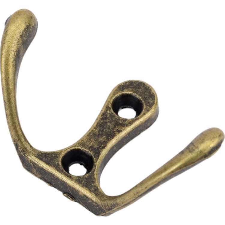 Крючок-вешалка ТУНДРА VINTAGE 002, цвет бронза, 1 шт. 4748482