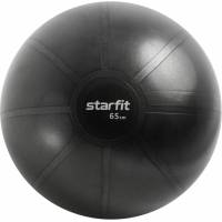 Фитбол высокой плотности Starfit GB-110 65 см, 1200 г, антивзрыв, черный УТ-00020822