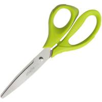 Тупоконечные ножницы Attache Spring 200 мм эргономичные ручки без покрытия, цвет салатовый 880871