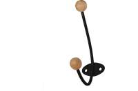 Крючок-вешалка с деревянными шариками Трибатрон КВД-2 черный муар 4344