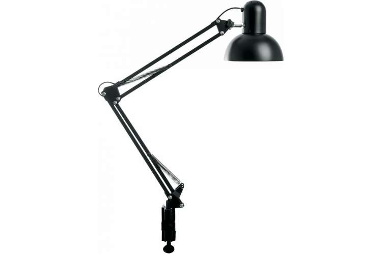 Настольный светильник FERON под лампу E27, max 60W, 230V на струбцине, черный, DE1430 24233