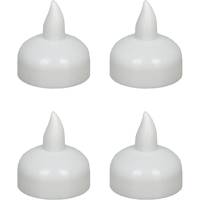 Светодиодные водные свечи QWERTY пластик, в блистере по 4 шт 75005