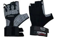 Атлетические мужские перчатки Ecos, черно-серые, р. M SB-16-1058 005330