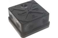 Распределительная коробка Промрукав для прямого монтажа двухкомпонентная безгалогенная HF черная 80х80х40 1 шт 60-0210-9005
