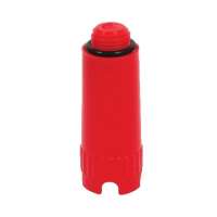 Заглушка для фитингов HENCO ВР, 1/2", 80 мм, красная PLUG04-R80