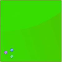 Магнитно-маркерная стеклянная доска, зеленая, 45х45 см, 3 магнита, BRAUBERG 236740
