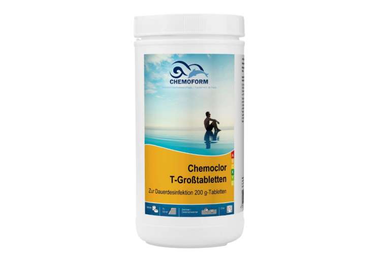 Таблетки CHEMOFORM Кемохлор Т медленно растворимые по 200 г, 1 кг 505001