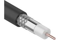 Коаксиальный кабель PROconnect RG-6U, 75 Ом, CCS/Al/Al, 48%, бухта 100 м, черный OUTDOOR 01-2205-1