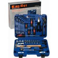 Универсальный набор инструментов KING ROY 059-MDA 1/2", 1/4", 59 предметов, пластиковый кейс 35395