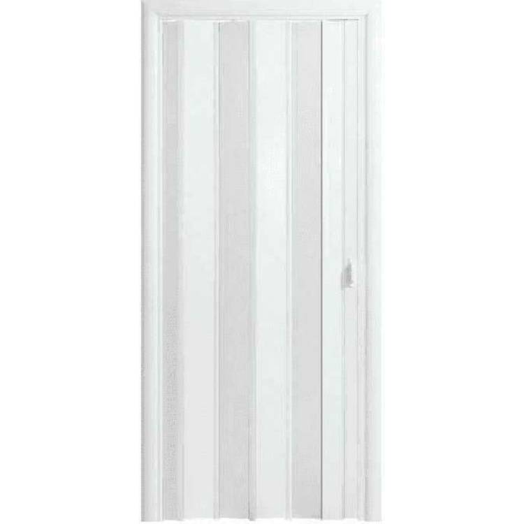 Дверь-гармошка Центурион майами-стиль, белая матовая, 2050x840 мм 814