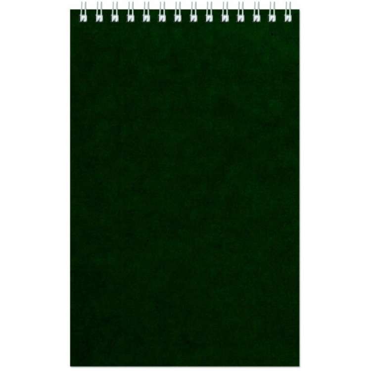 Блокнот Альт Офис 1 A5, 60 листов, зеленый, в клетку, на спирали,127х203 мм 61354