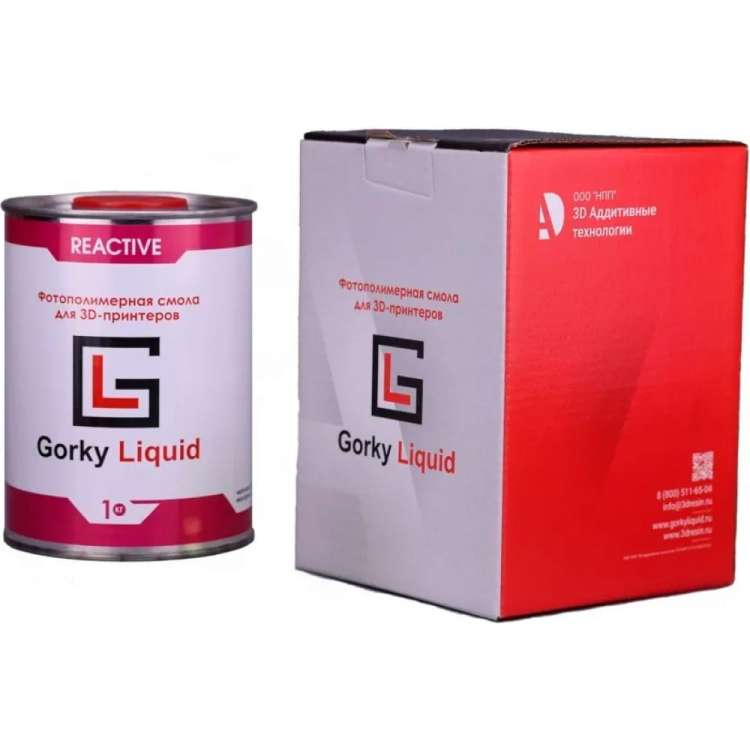 Фотополимерная смола Reactive Полупрозрачная 1 кг Gorky Liquid 52056