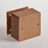 Универсальная коробка для кабель-каналов Ruvinil, 85х85х45 коричневый IP40 65015К