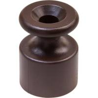 Изолятор для наружного монтажа Bironi пластик, цвет коричневый, 10 штук/упаковка B1-551-22-10