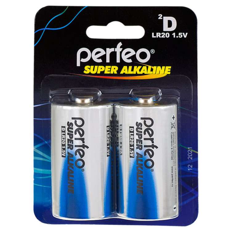 Солевая батарейка PERFEO R20 2 шт. блистер 30009801