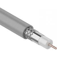 Коаксиальный кабель REXANT RG-8X, 50 Ом, CCS/Al/A, 75%, бухта 100 м, серый 01-2021