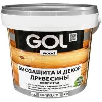 Защитно-декоративная пропитка Palizh GOL wood AQUA 0,9 кг бесцветная Wd.232-0,9 11606022