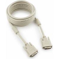 Кабель Cablexpert DVI-D dual link CC-DVI2-15, 25M/25M, 4.5м, экран, ферритовые кольца, пакет CC-DVI2-15