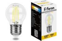 Светодиодная лампа FERON 9W 230V E27 2700K прозрачная, LB-509 38003