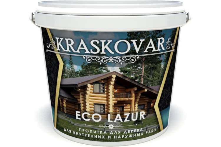 Пропитка для дерева Kraskovar Eco Lazur дуб 2л 1202
