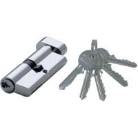 Цилиндр замка DORF ECONOMY ключ/барашек, английский, никель, 30-30, блистер DORF_ECO_60(30x30)_k_kn_бл