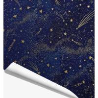 Упаковочная бумага Красота в деталях Звёзды на тёмно-синем фоне KVD.BUM.000.00.19