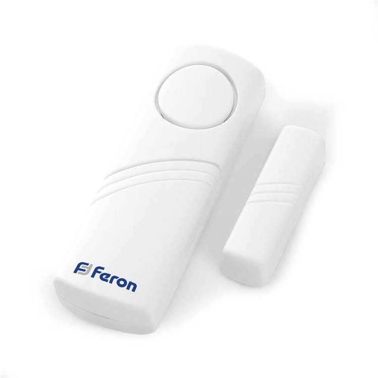 Звонок/сигнализация FERON 007-D DB450 1 мелодия 2*1.5V/AA, громкость 80dB, белый 23602