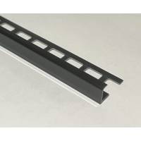 Профиль для плитки наружный DECONIKA 10 мм 2.5 м 007-G Черный глянец Д-Пл10-Н 007-G ЧЕР Г
