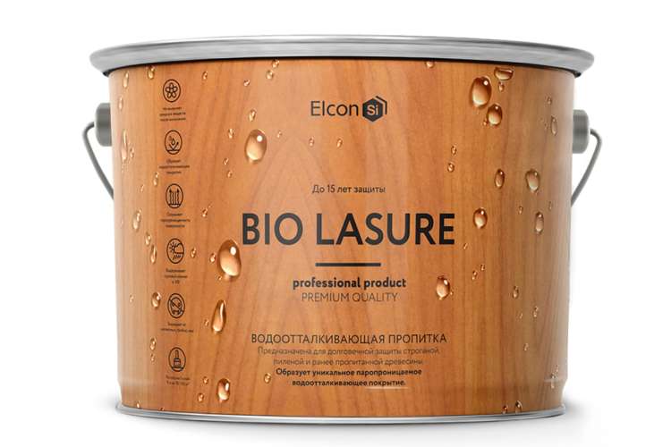 Лессирующая пропитка Elcon Bio Lasure для дерева (орегон; 9 л) 00-00461960