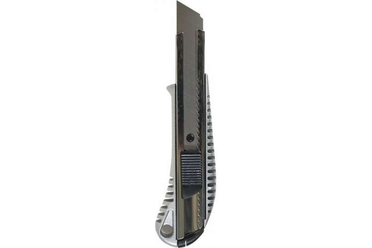 Канцелярский нож INFORMAT 18 мм, металлический корпус и направляющие, блистер CIF18-RM