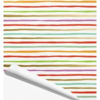 Упаковочная бумага Красота в деталях Тонкие разноцветные полосы KVD.BUM.000.00.22